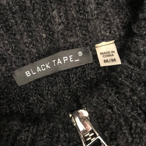 BLACK TAPE Women's Black Zip-up sweater Medium - Picture 3 of 3